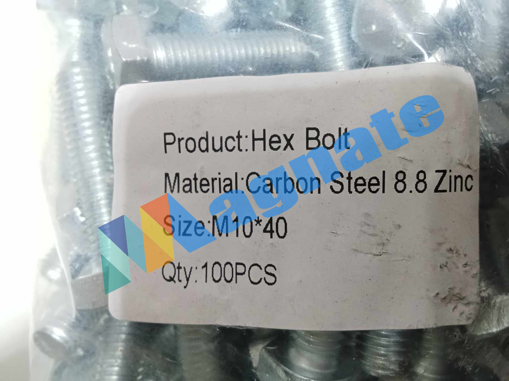Hex Bolt Material: Carbon Steel 8.8 Zinc Size: M10*40