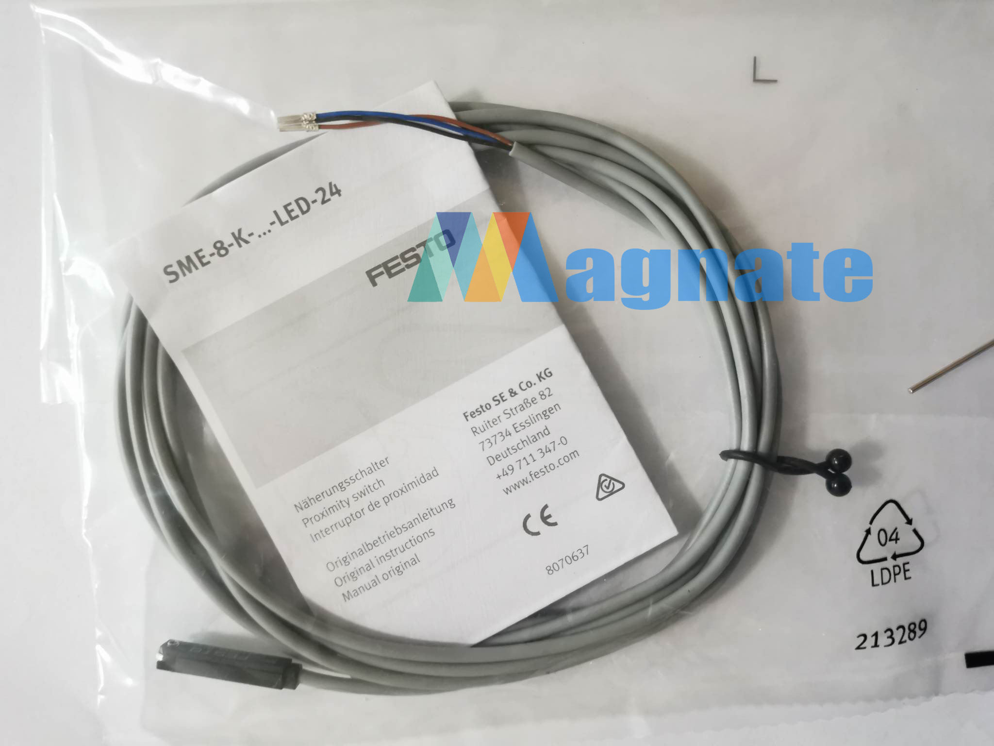 Brand : Festo Proximity Sensor PN: SME-8-K-LED-24
