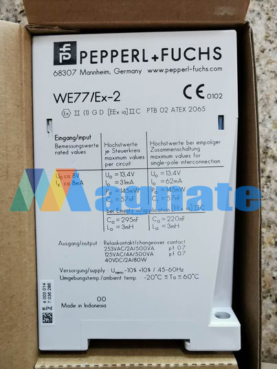 Brand : Pepperl + Fuchs Proximity Switch PN: WE77-EX2