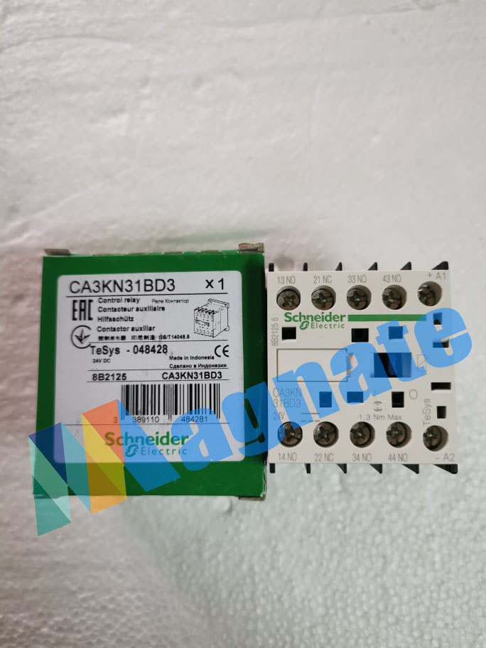 Schneider Auxiliary Contactor PN: CA3KN31BD3