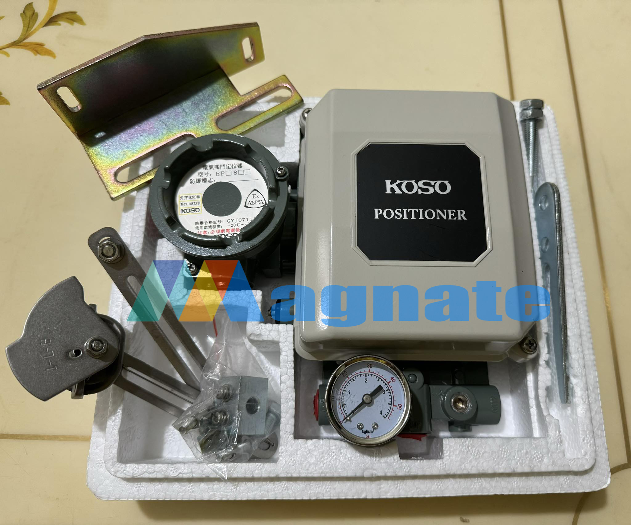 Brand: Koso Tooling Valve, EPB801 Input: 4-20 mA DC Supply: 8 kgf/cm2, 8 bar Max: 120 psi , 800 kpa